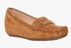 Flat N Heels Tan Suede Regular Loafers Women