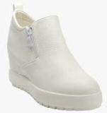 Flat N Heels White Boots Women