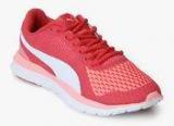 Flext1 Mu Idp Soft Fluo Peach Puma White Pink Running Shoes