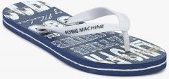 Flying Machine Umek White Flip Flops men