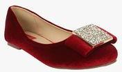 Footash Maroon Belly Shoes Women