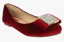 Footash Maroon Belly Shoes women