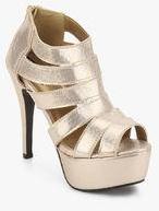 Footlicious Golden Stilettos Women