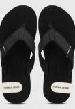 Franco Leone Black Flip Flops Men