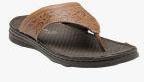 Franco Leone Tan Comfort Sandals Men