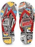 Freetoes Records Grey Flip Flops Men