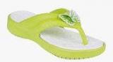 Frestol Green Flip Flops Women