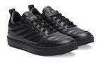 Gas Black Leather Sneakers Men