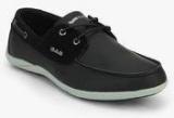 Gas Endline 001 Black Boat Shoes men