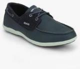 Gas Endline 001 Navy Blue Boat Shoes Men