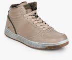 Gas Roly Beige Leather Sneakers Men