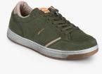 Gas Ronny Sd Olive Leather Sneakers Men