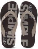 Gas Simple Brown Flip Flops Men