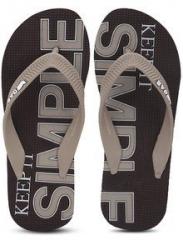 Gas Simple Brown Flip Flops men