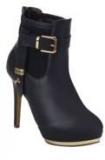 Get Glamr Ankle Length Navy Blue Boots Women