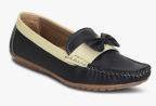 Get Glamr Black Synthetic Leather Regular Loafers Women