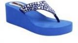 Get Glamr Blue Wedges Women