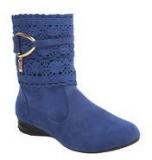 Get Glamr Calf Length Blue Boots women