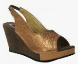 Get Glamr Copper Wedges women