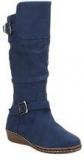 Get Glamr Knee Length Navy Blue Boots Women