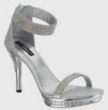 Get Glamr Silver Stilettos Women