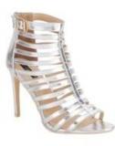 Get Glamr Silver Stilletoes Women