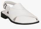 Get Glamr White Sandals Men