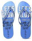 Ginger By Lifestyle Blue Thong Flip Flops Women