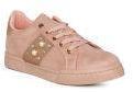 Ginger By Lifestyle Peach Coloured Embellished Sneakers Women