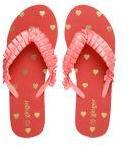 Ginger By Lifestyle Pink Pleated Thong Flip Flops Women