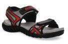 Gliders Black & Grey Sports Sandals Men