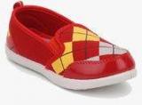 Happy Feet Checker Red Loafers Boys