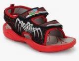 Happy Feet Spidey Sandals Black