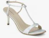 Heat Wave Keisha Silver Metallic Stilettos Women