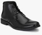 Hirels Black Mid Top Flat Boots Men