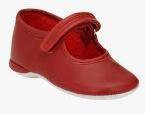 Hirels Red Leather Ballerinas Girls