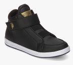 Hoopers Black Mid Top Sneakers Boys