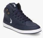 Hoopers Navy Blue Mid Top Sneakers Boys