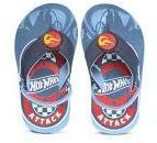 Hot Wheels Boys Blue & Red Printed Thong Flip Flops