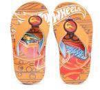 Hot Wheels Boys Orange & Blue Printed Thong Flip Flops