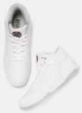 Hrx By Hrithik Roshan White Solid Mid Top Sneakers Men