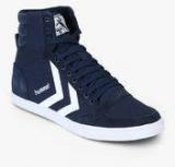 Hummel Slimmer Stadil High Navy Blue Sneakers