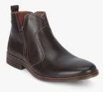 Hush Puppies Brown Leather Boots Men