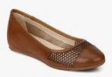 Hush Puppies Liza Heather Brown Lazer Cut Belly Shoes Women