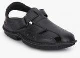 Hush Puppies New Decent BLACK SANDALS Men