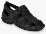 Hush Puppies New Decent Oily Black Sandals Men