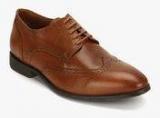 Hush Puppies New Jude Tan Derby Brogue Formal Shoes Men