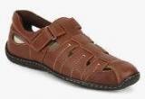 Hush Puppies Oily Fisherman Brown Sandals Men