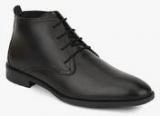 Hush Puppies Vito Mid Cut Black Formal Shoes Men