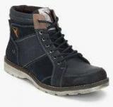 Id Navy Blue Boots Men